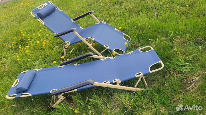 Кресло 3в1 шезлонг складное раскладушка