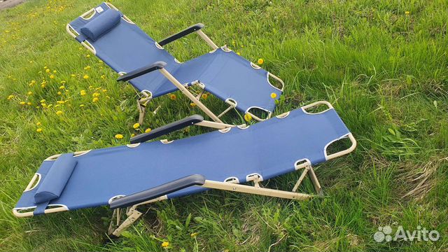 Кресло 3в1 шезлонг складное раскладушка