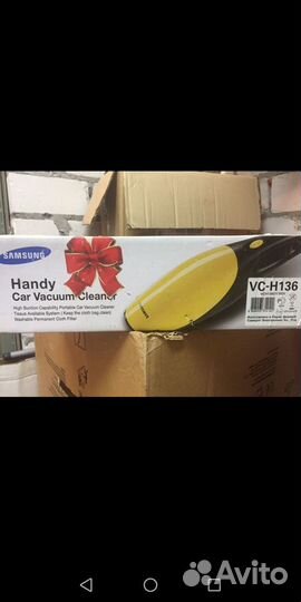Автомобильный пылесос Самсунг новый