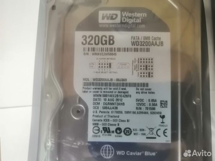 Hdd 320gb WD новые