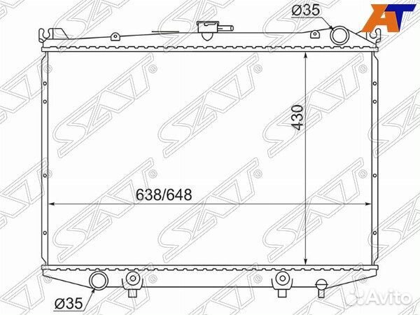 Радиатор nissan, nissan datsun, nissan datsun D21