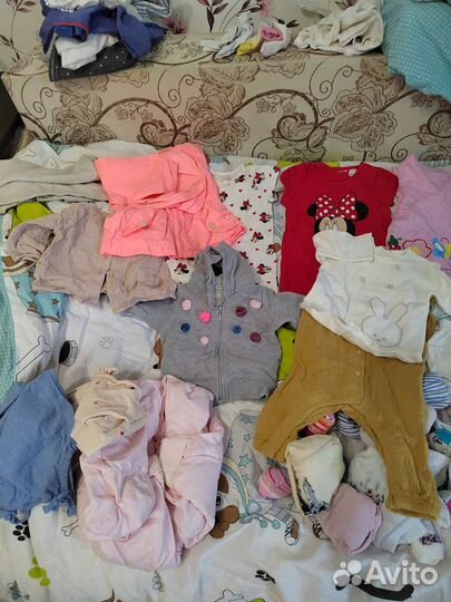 Фирменные вещи пакетом для девочек 0-6 месяцев