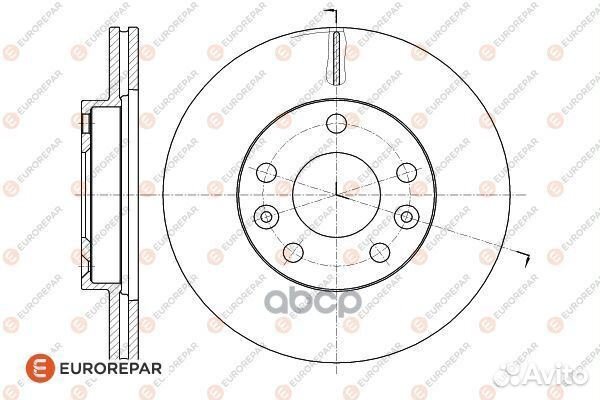 Диск торм. перед. min 2 renault Duster 11- R