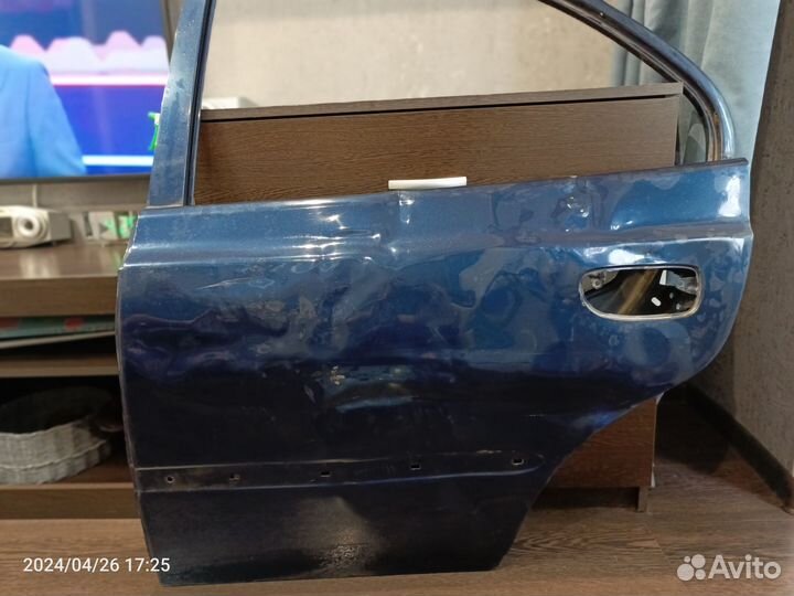 Дверь задняя левая hyundai accent