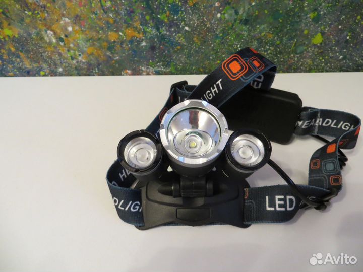 Полный компл фонарь на светодиоде cree 1xT6 и 2xQ5