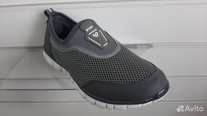 Кроссовки серые сетка для мальчика легкие сетка 39