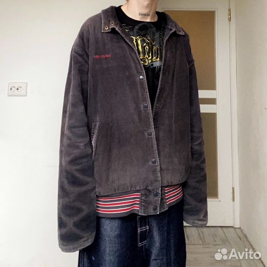 Куртка винтажная вельветовая adidas