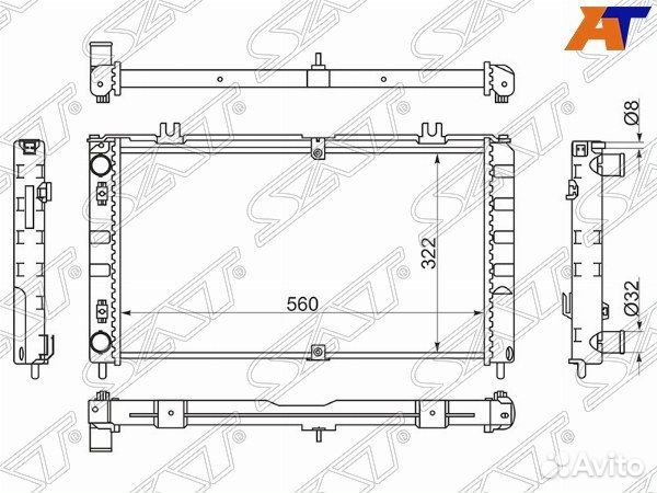 Радиатор LADA priora 07- (Panasonic)