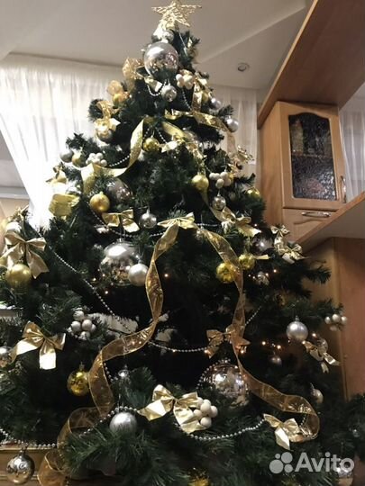 Елка искусственная 2,5м+украшения