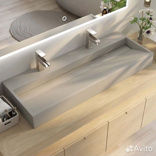 Раковины, столешницы, подоконники из бетона