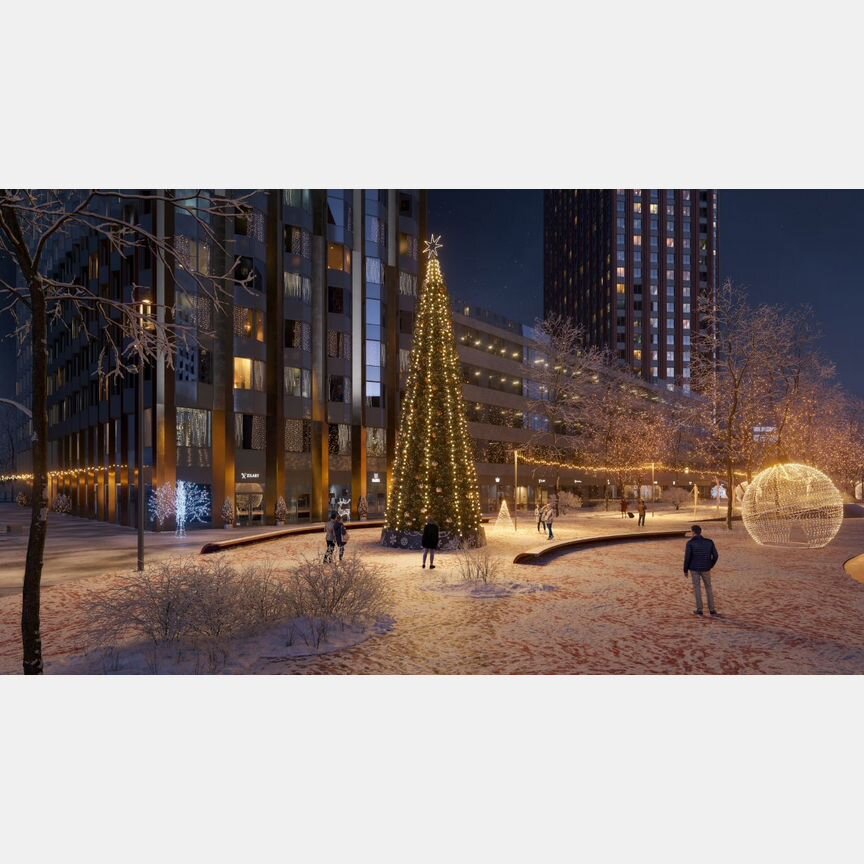 2-к. квартира, 64,2 м², 13/43 эт.