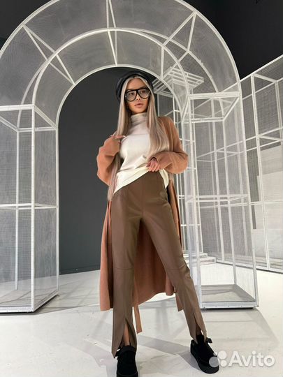 Брюки эко кожа Loro Pian*