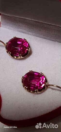 Золотые серьги СССР 583