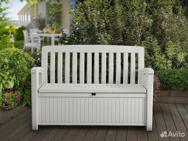 Скамья - сундук Keter Patio Bench white
