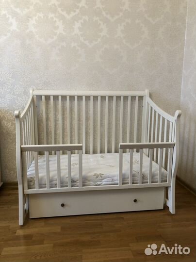 Кроватка-маятник Papaloni Maggy, 140*70 см, крем