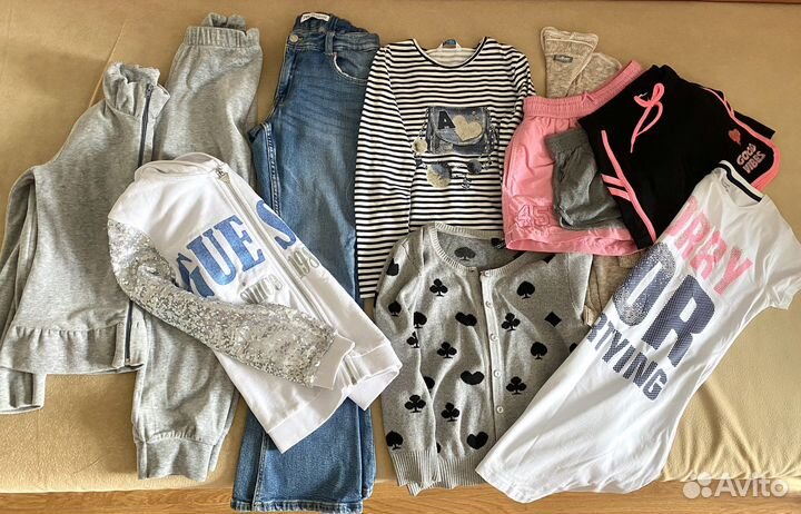 Вещи пакетом (20 шт) для девочки 9-10 лет