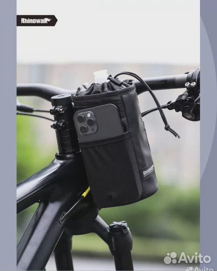 Велосипедная сумка «кормушка» на руль Rhinowalk