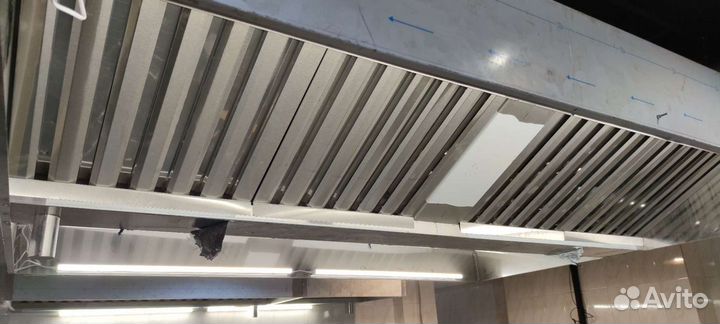 Зонт островной вытяжной