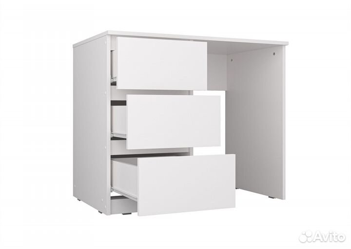 Стол компьютерный новый белый IKEA-стиль левый