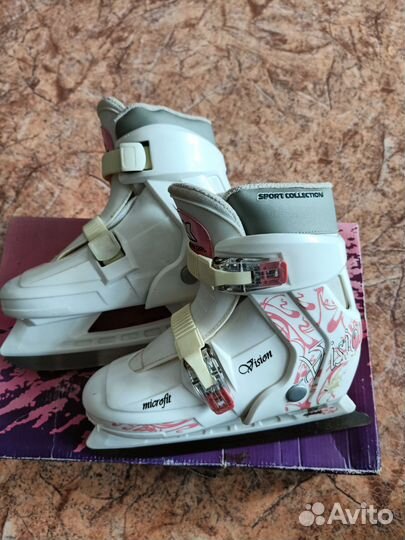 Коньки подростковые, раздвижные. Размер 34-37