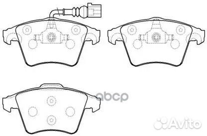 Колодки тормозные дисковые VW: T-5 04- HP8542 HSB