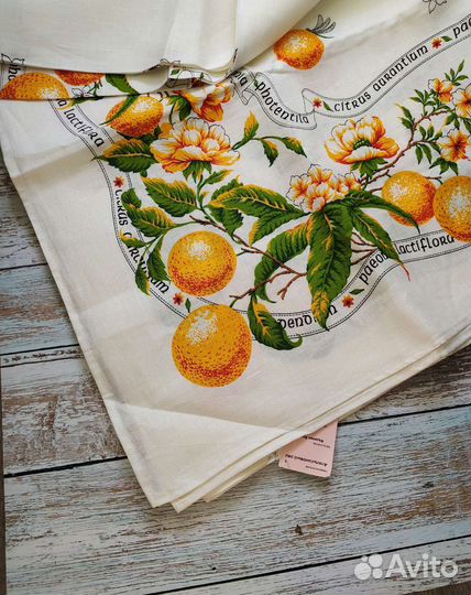 Скатерть льняная павловопосадская