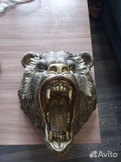 Панно голова медведя