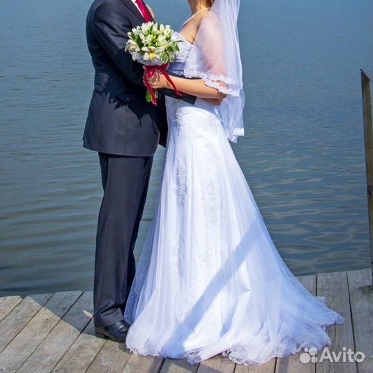 Нежное свадебное платье