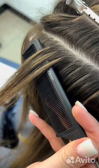 Наращивание волос в 6 рук
