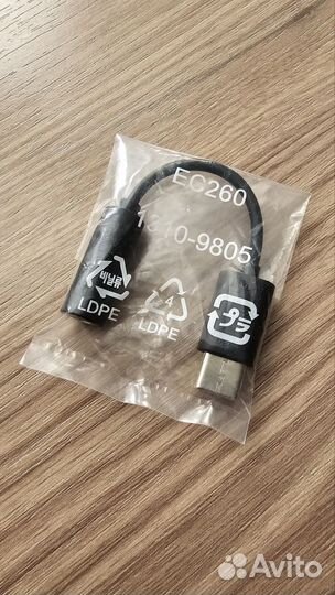 Переходник Sony type C на mini jack 3.5