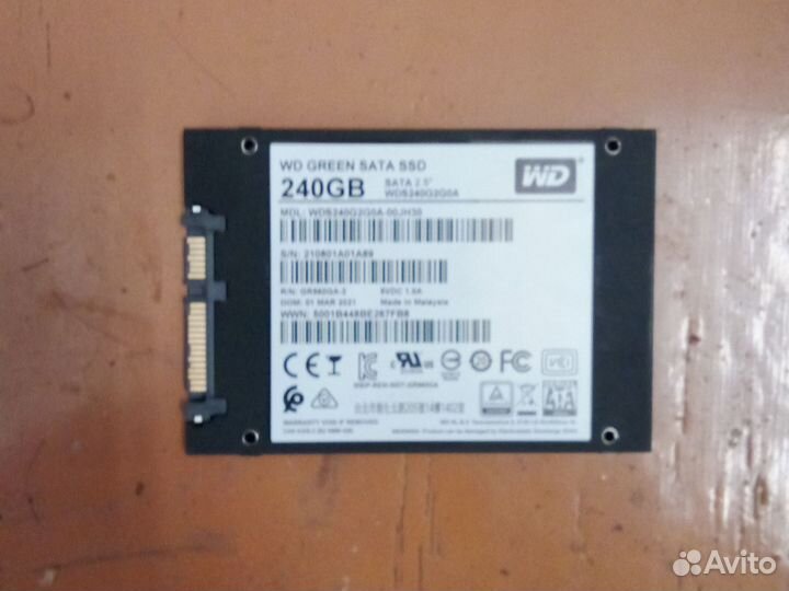 SSD накопитель WD Green 240Gb