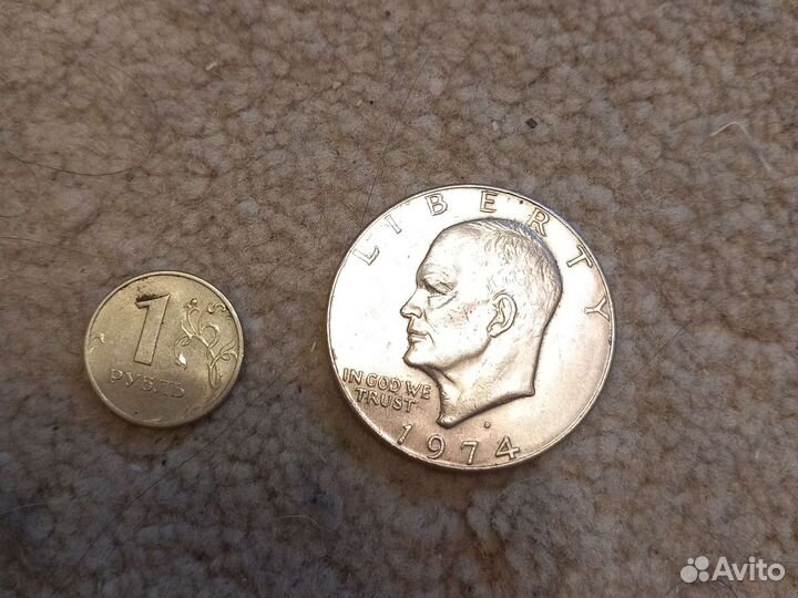 1 доллар США Эйзенхауэр 1974 D