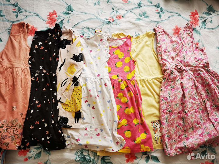 Большой пакет одежды на девочку 116-122-128