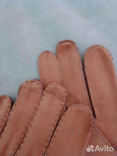 Перчатки новые, мужские, замшевые 