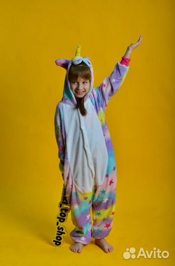 Пижама кигуруми Звёздный единорог XL