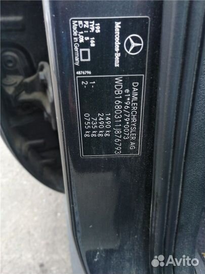 Разбор на запчасти Mercedes A W168 1997-2004