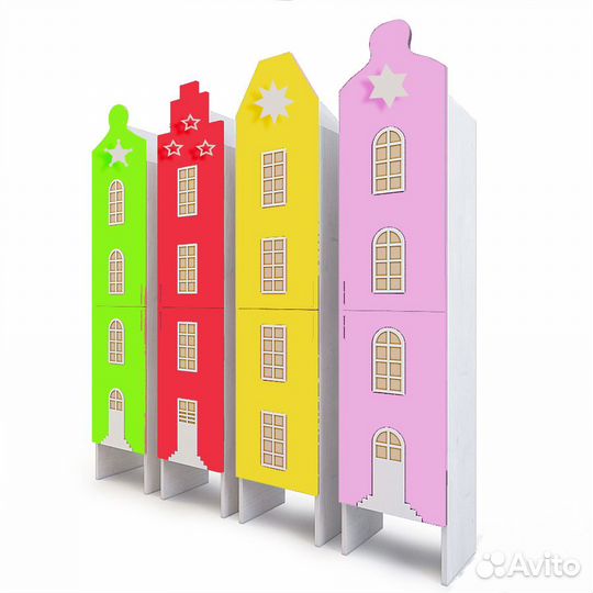 Детские шкафчики. Шкаф в раздевалку детского сада