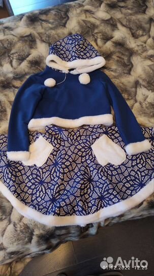 Новогодний костюм для девочки обхват талии 53 см