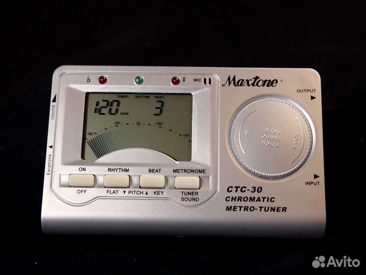 Хроматический тюнер метроном Maxtone CTC-30