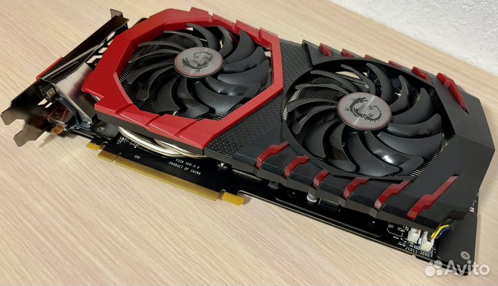 Видеокарта MSI GTX 1060 gaming X 6G