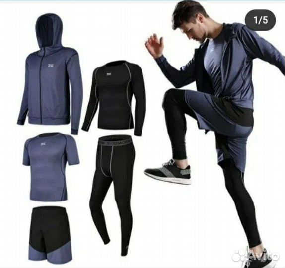 Рашгард спортивный костюм мужская одежда бег