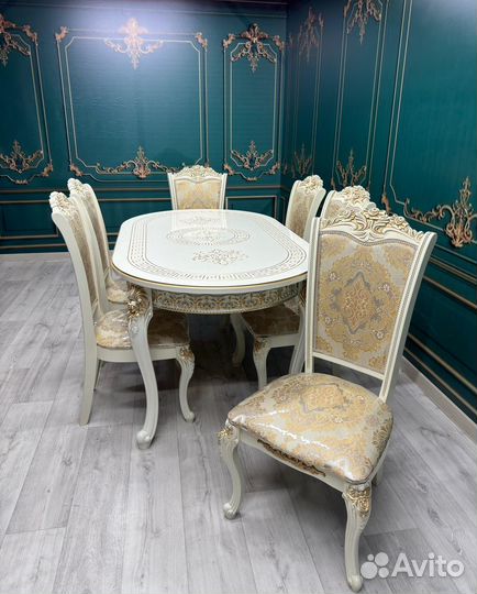 Комплект стол 6 стульев