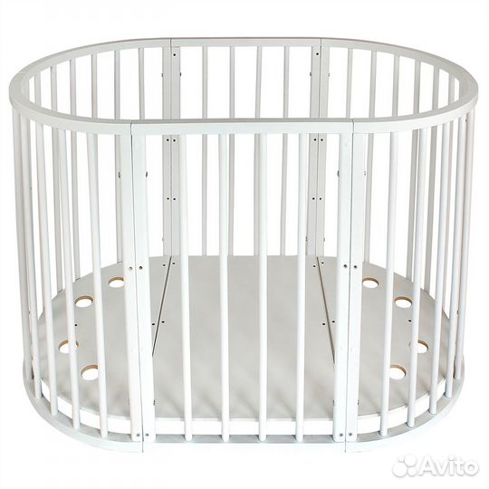 Детская кроватка трансформер круглая