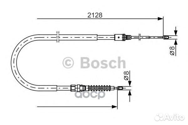 Трос ручника Peugeot 308, Citroen C4 all 07