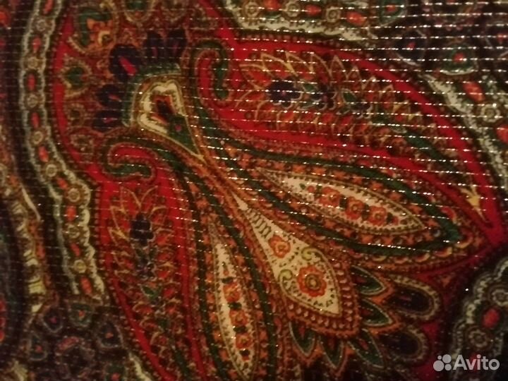 Платок с люрексом. Винтаж