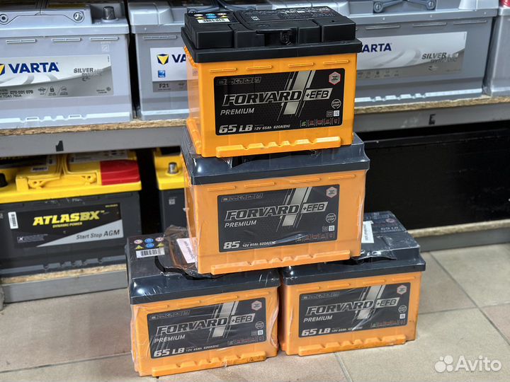 Аккумуляторы Forvard+EFB (65,85) легковые