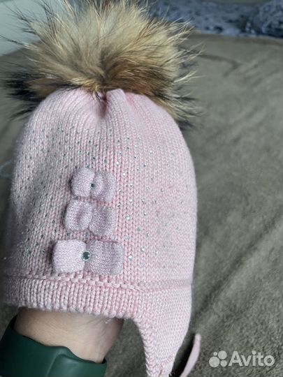 Шапка barbaras для девочки 46-48 зимняя