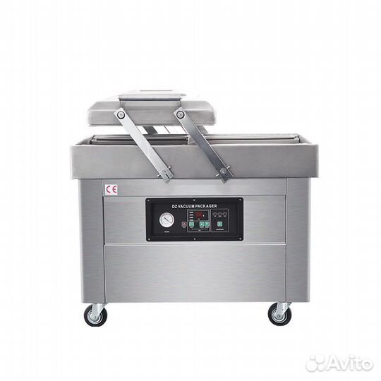 Напольная двухкамерная вакуум-упаковочная машина