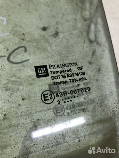 Стекло заднее левое Opel Corsa C