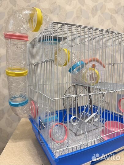 Клетка для хомяка с трубами, прогулочный шар